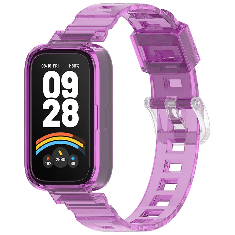 حزام ساعة لـ Redmi Band 2/3 سوار المعصم SmartWatch Watchband بدوره اللون في أشعة الشمس لـ Xiaomi Band 8/9 Active