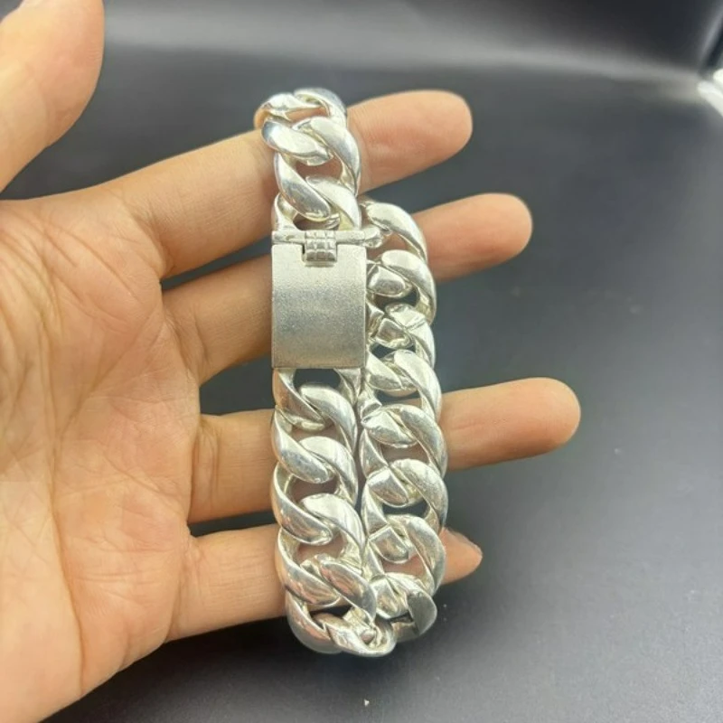 Smooth Surface Bangle Bracelet, Silver Plated Jewelry, Universal Accessory for Men and Women