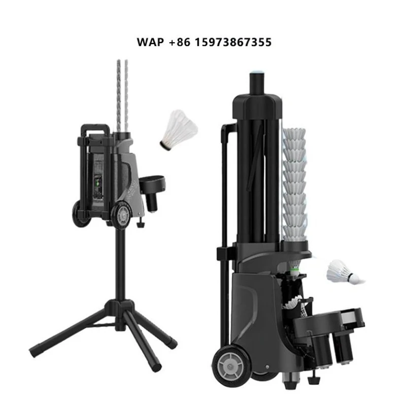 Hot Sale Mini Automatic Badminton Ball Machine for Training and Sport Practice Equipment