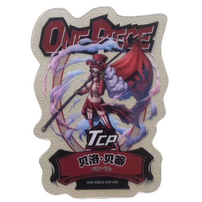 ของเล่นหนึ่งชิ้นลูฟี่ Zoro Hancock nami TCP โปร่งใสบัตรสะสมของเล่น kado ulang tahun คริสต์มาส