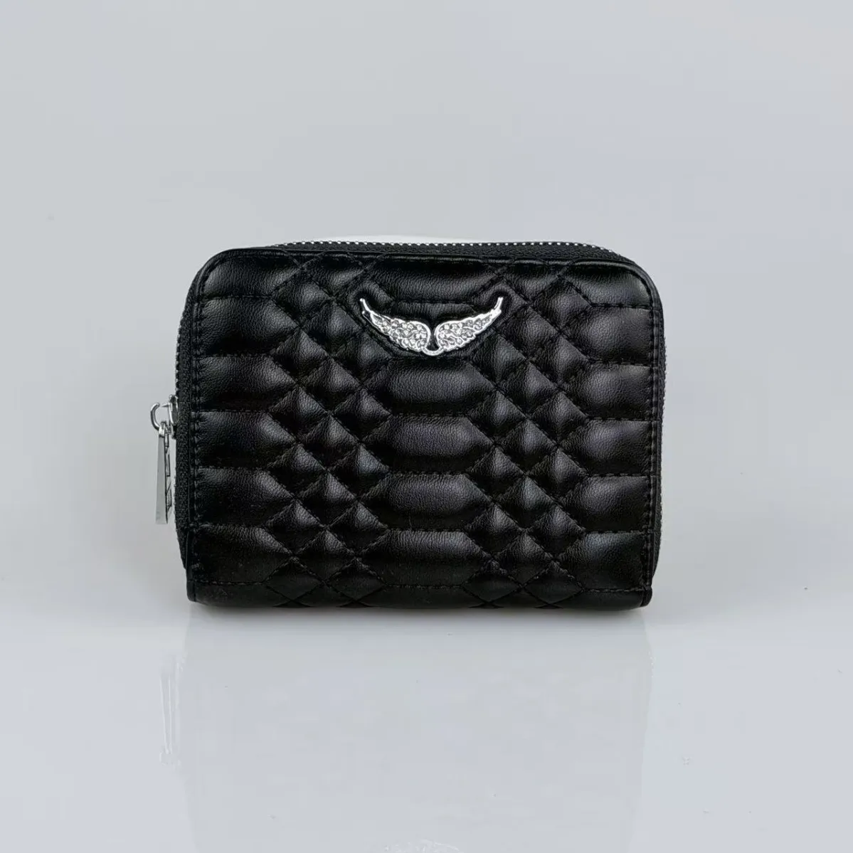 

Тонкий женский кошелек премиум-класса, визитница в европейском стиле и портмоне на молнии, минималистичный клатч с защитой от RFID