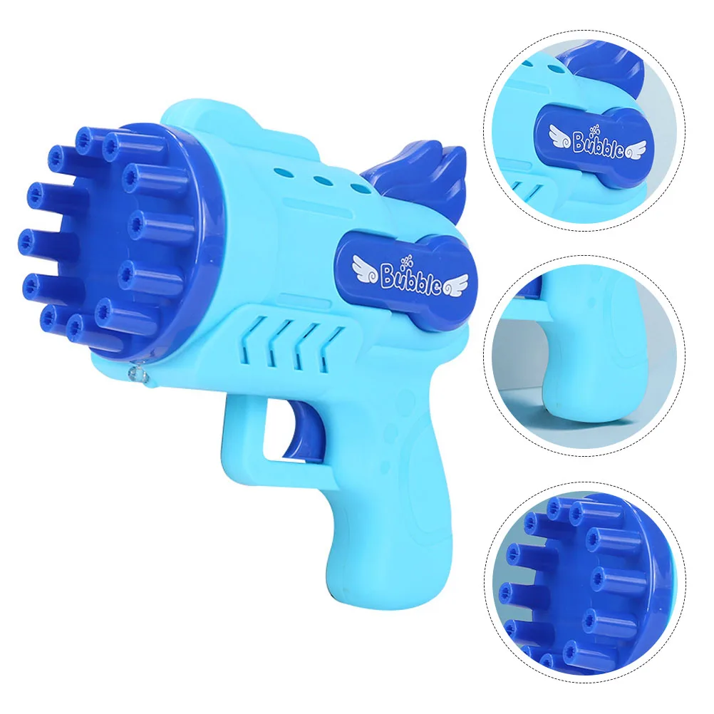 Máquina de burbujas de juguete, soplador de burbujas eléctrico para niños, juguete brillante de plástico de Color brillante, regalo de cumpleaños, recuerdo de fiesta