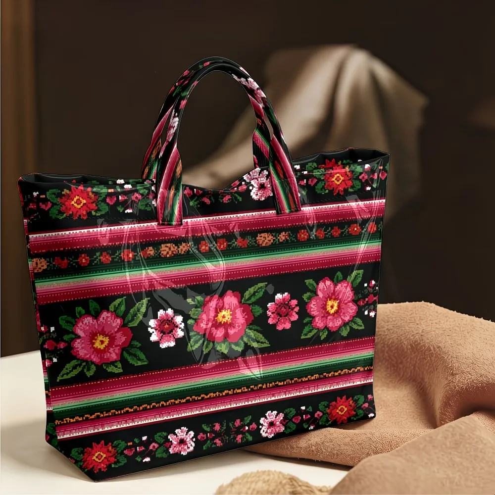 3D Print Quilted waterproof canvas Bag Shoulder Bag Shopping Tote Bags Handbag Travel Beach Hiking Camping