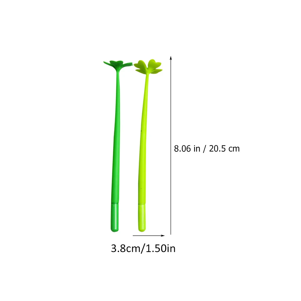 

10pcs Gel Ink Pens 0.5mm Four-leaf Design Simulated Flower Neutral Cartoon Writing School Office Supplies Student