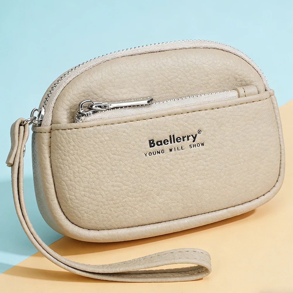 

Новые простые короткие женские кошельки Baellerry: высококачественные картхолдеры, кошельки на молнии для монет, вместительные картхолдеры