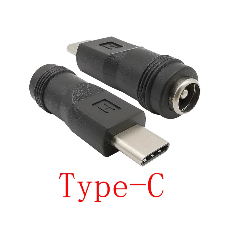 

DC Power Adapter Type-C USB-C Male to 5.5x2.1mm Female Jack Converter Connector Plug for Laptop Notebook PC Computer Adapters