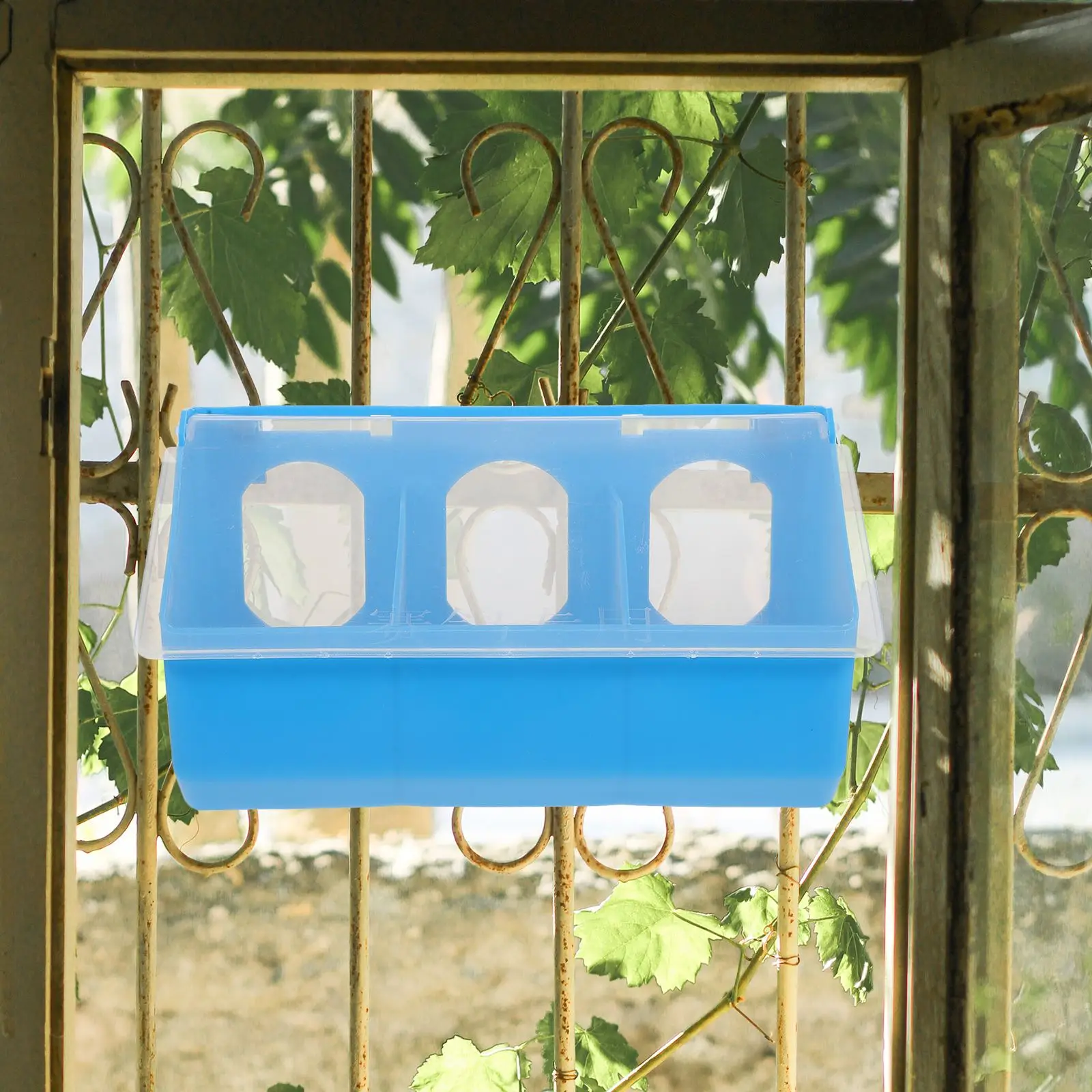 Hangable Bird Bird Accessories For Cages Pigeon Bird Accessories For Cages Multi-grid Pigeon Food Storage Box Bird Cage Hanging