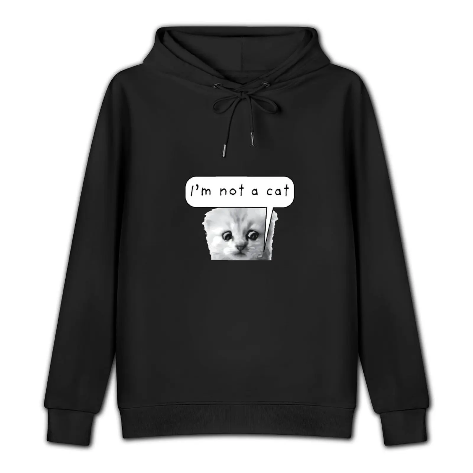 I'm not a cat' - funny lawyer Zoom call cat filter fail Pullover Hoodie men's sweat-shirt anime clothes fashion men tracksuits