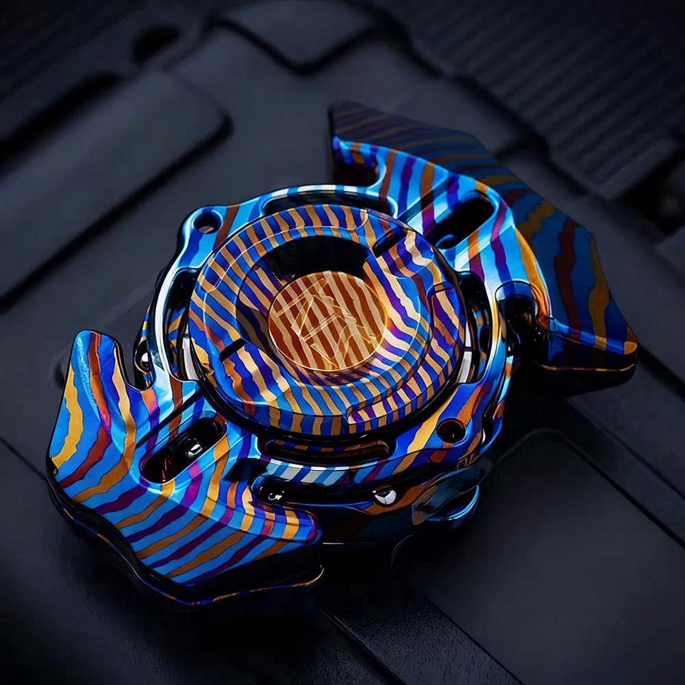 KTS EDC M2 Timascus Fidget Spinner juguete para adultos juguete para aliviar el estrés juguete para la ansiedad Fidget Spinners diseño Original Gyro