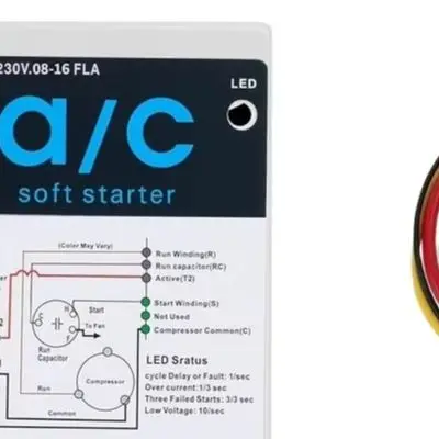 AC For Soft Start Module 16-32A 230V For RV Air Conditioning Compressor Protection Quiet Startup Easy Install HVAC Analyzer