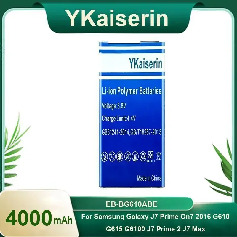 YKaiserin EB-BG610ABE Аккумулятор 4000 мАч для Samsung Galaxy J6 Plus J6+ SM-J610F/J4+ J4PLUS 2018 SM-J415/J4 Core J410 аккумуляторы