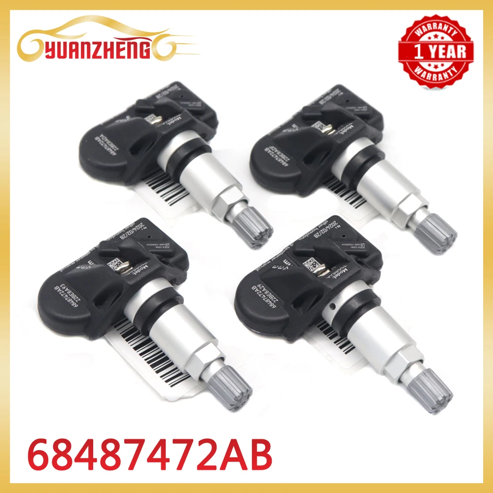 

Car TPMS Tire Pressure Monitor Sensor 68487472AB 68487472AA For CHRYSLER 300 For DODGE CHALLENGER CHARGER 2022-2023 433MHz New
