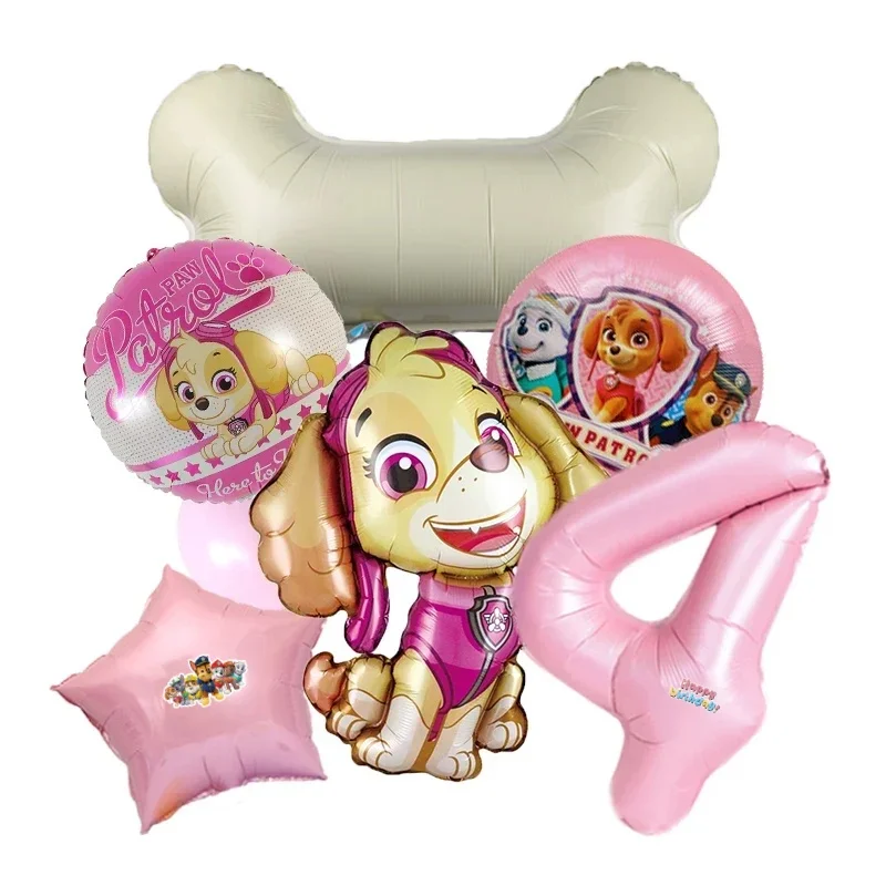 Cartoon Paw Patrol themed party decoration supplies Rescue dog aluminum foil balloon childrens Party Decoration & Supplies gift view 4