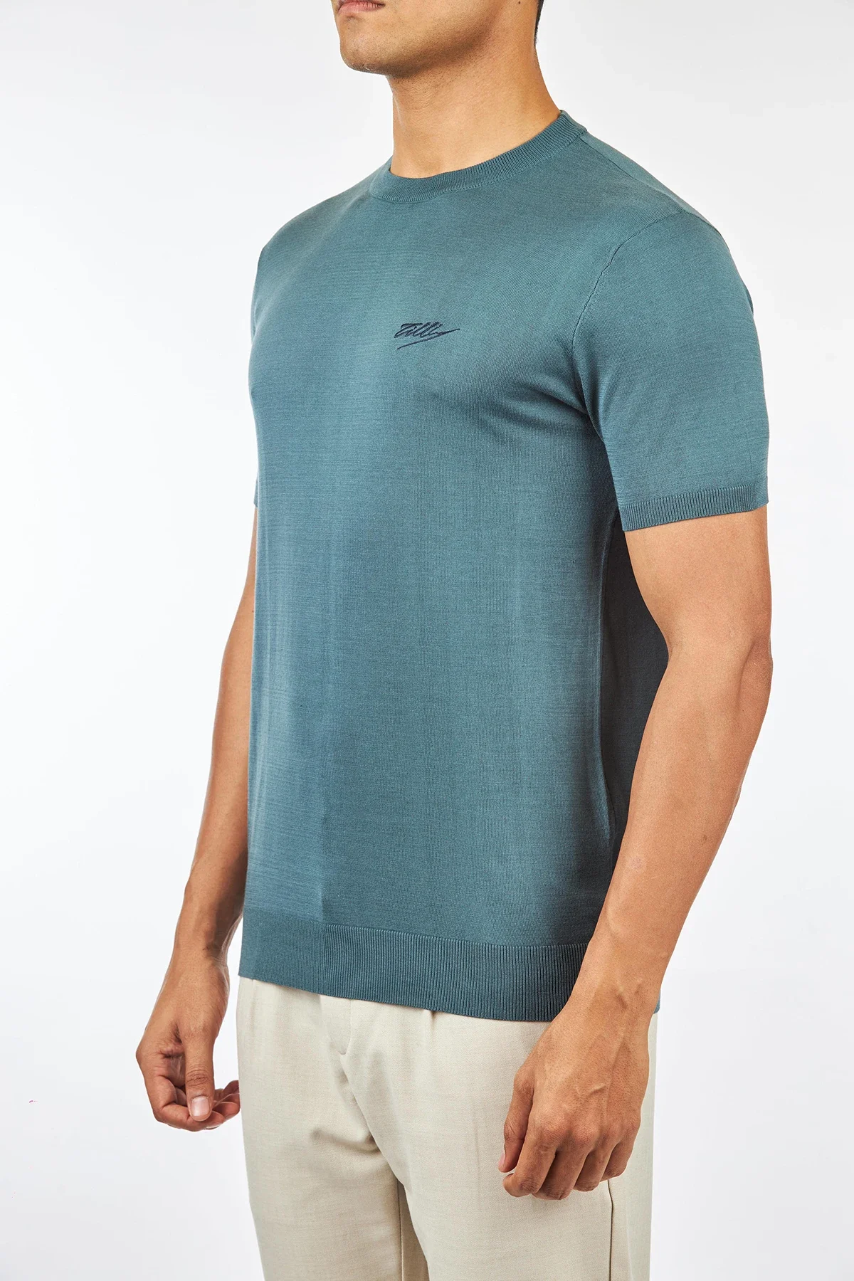 

BILLIONAIRE BLSK CPRT T-Shirt Silk men 2025 New Casual embroidery elastic short sleeve thin round neck Straight big size M-4XL