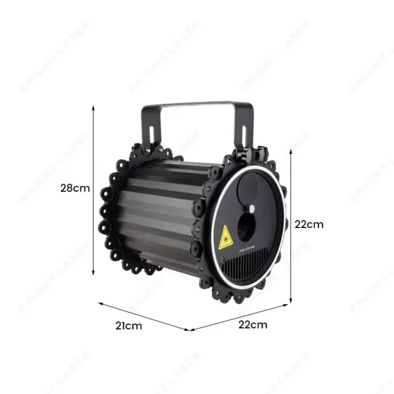 5w Rgb Full Color Animation Dmx Laser Light Projector for Night Club Stage