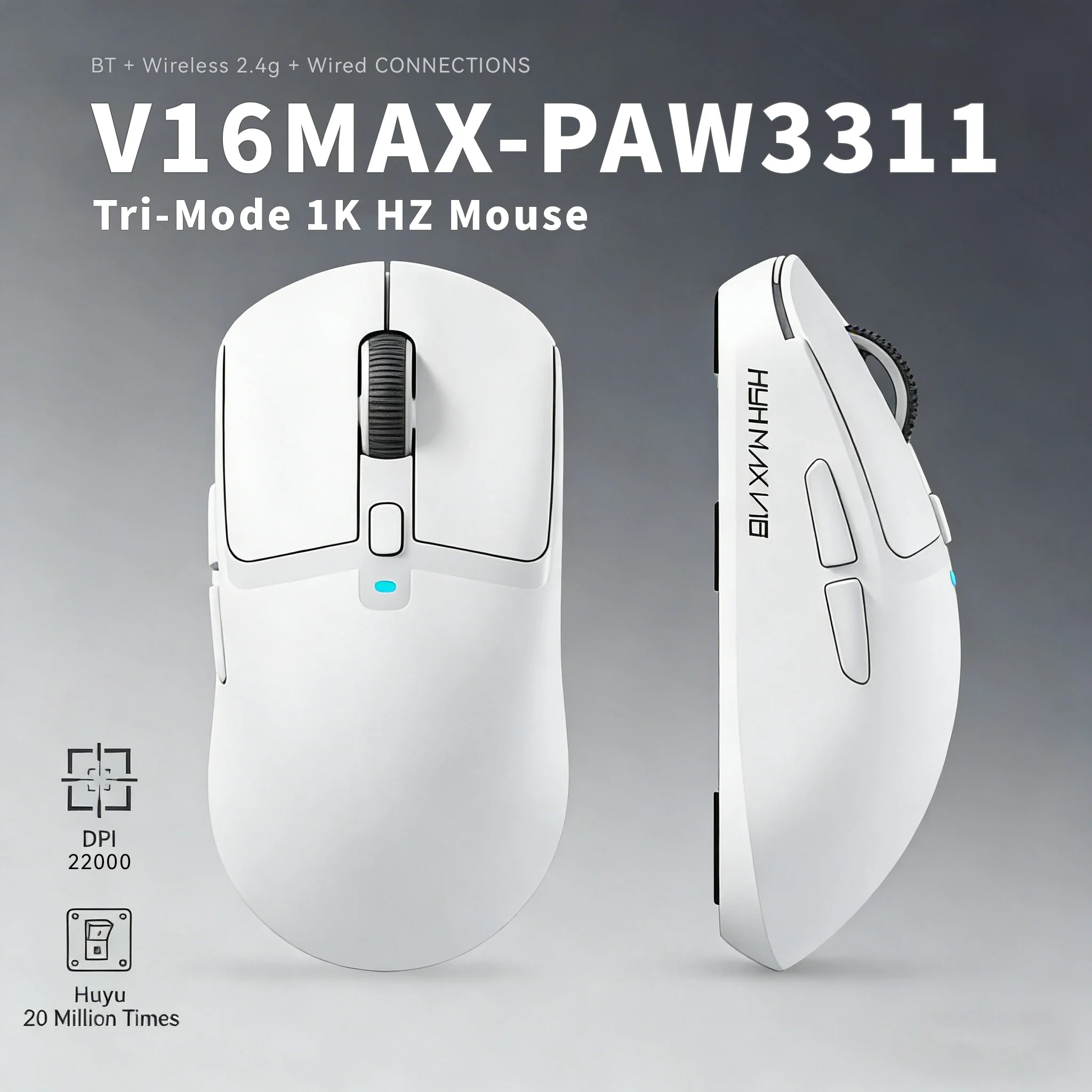 Wireless Gaming Mouse -Lightweight - PAW3311 Sensor, 1000Hz Polling,Esports Gaming Chip,Suitable for use in gaming scenarios