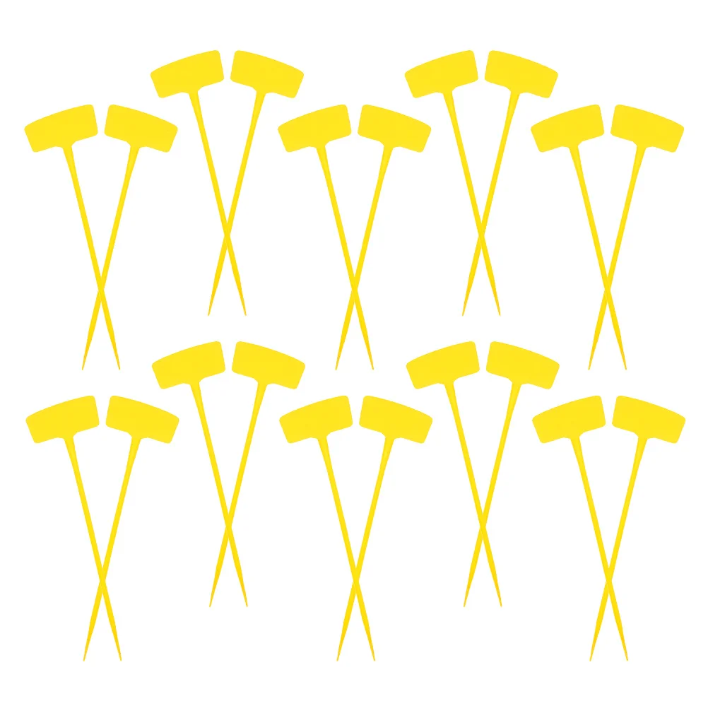 

20 pcs Garden Plant Labels Slant Design Arch Shape Stake Insert Signs For Outdoor Vegetable Flower Markers Reusable Plastic Tag