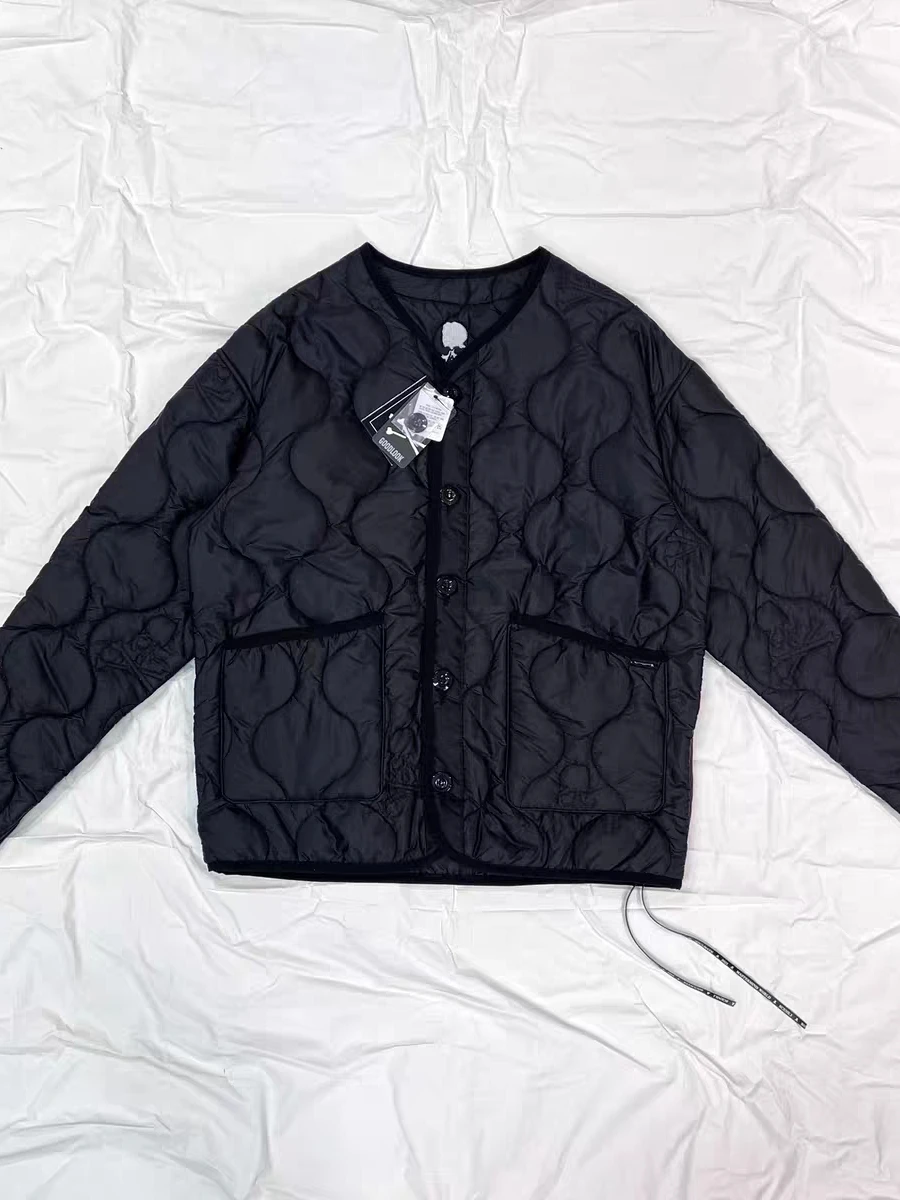 

Ailz Project Skull Letter Cotton Jaet Loose Fit ex Long Sve Collar Regular Thin Winter Outerwear