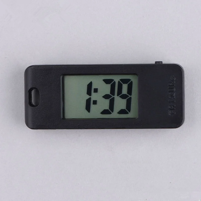 Unisex Student Electronic Clock Keychain Mini Electronic Student Oval Watch Digital Table Time Display Clock Hanging Keychain