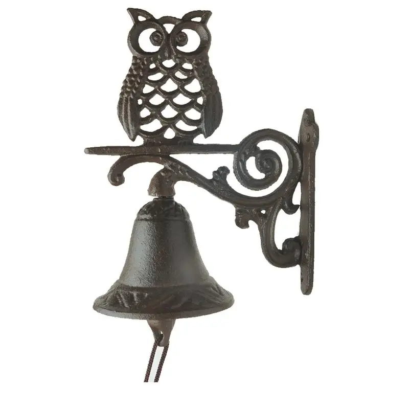 

Rustic Door Bell Ringer Bird Doorbell Door Chime Ringer Doorbell Chime Wall Mounted Farmhouse Decor Cast Iron Door Ring Bell