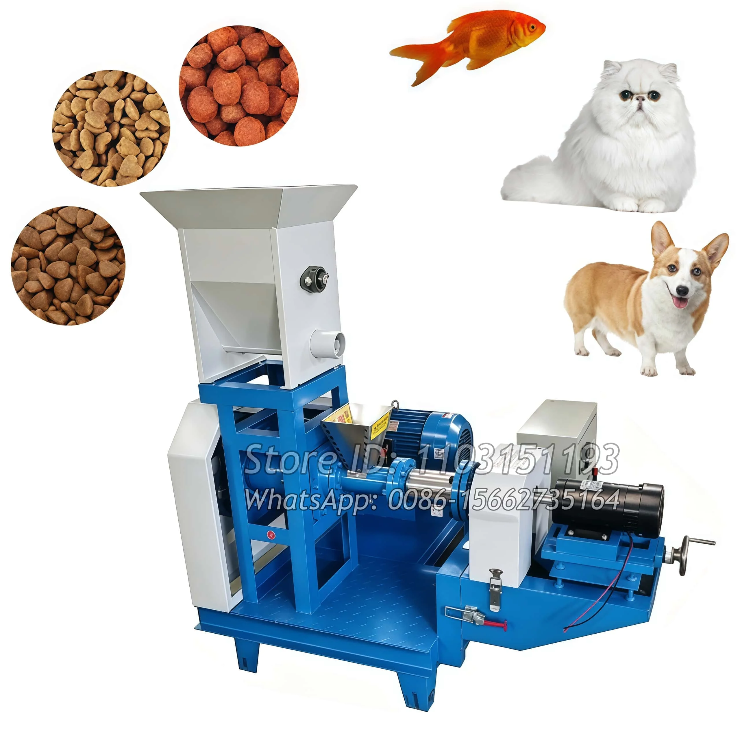 

40-50KG/H Floating Fish Feed Dog Pet Treat Dry Pellet Food Extruder Production Make Machine In Nigeria
