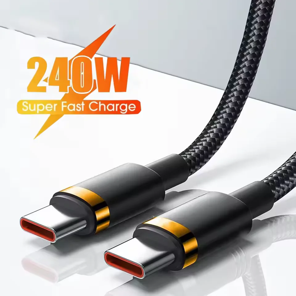 120W Schnellladekabel PD Quick Charging Hochwertiges USB-C-auf-USB-Typ-C-Kabel für iPhone Xiaomi 17 Plus Pro Max Samsung S24