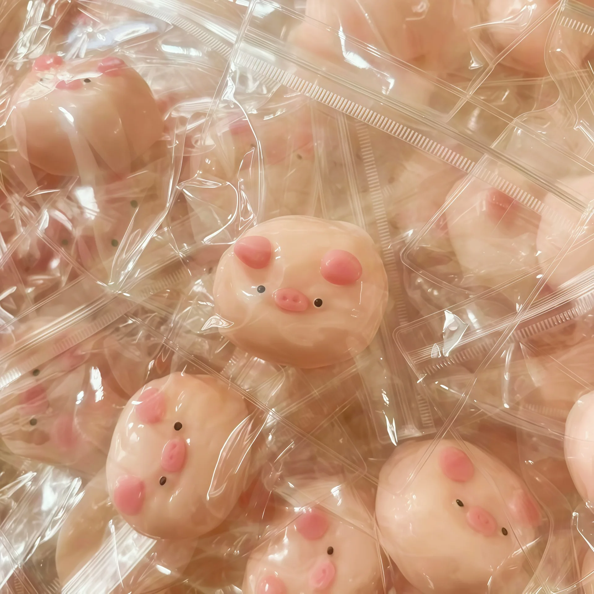 Mini Squishy Pig Squeeze Toy Kinder Stressabbau TPR Antistress Stuff Niedliches Tier Sensorisches Spielzeug für Kinder Angst Weicher Rebound