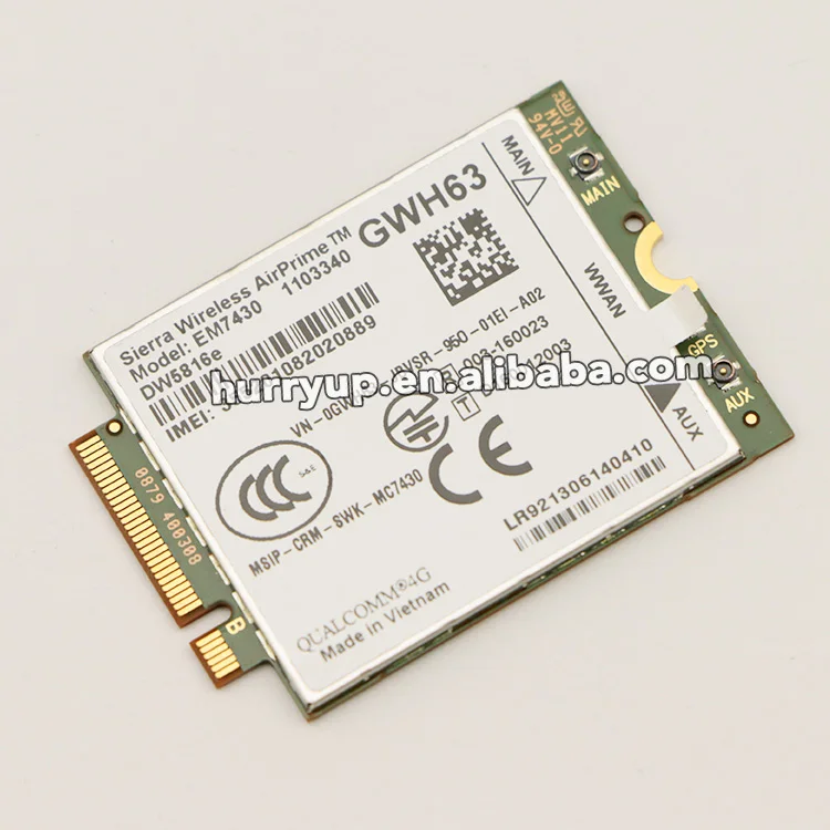 Wireless 4G LTE HSPA+ GSM GPRS PCIE Embedded Modules MC7355