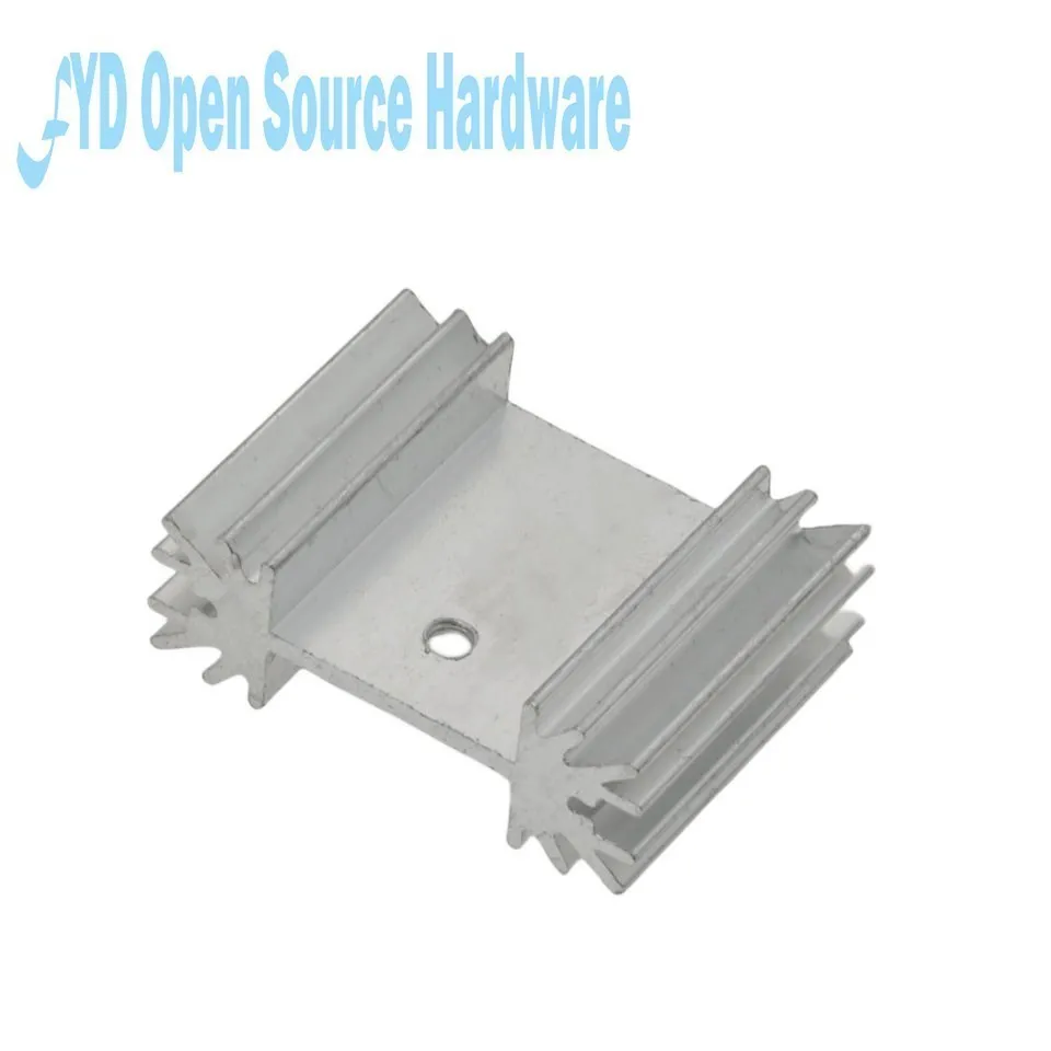 5PCS Heatsink Radiator Cooler Radiator 34x25x12MM High Quality Silver Heat Sink For Three-band Audio Regulator