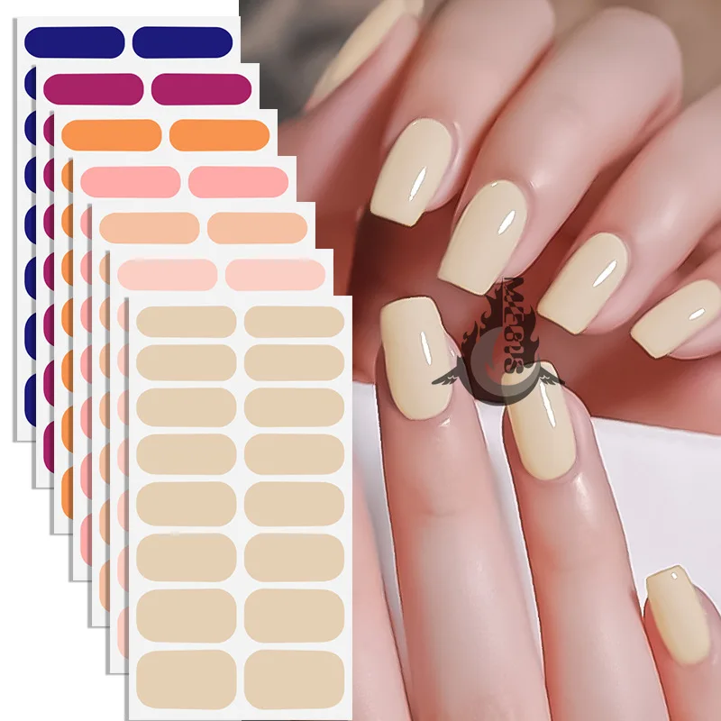 

MEBIS 16 Tips Stickers Nail Decor Decoration Nails Stickers Set Sliders for Nails Manicure Design Nail Accessories Manicure