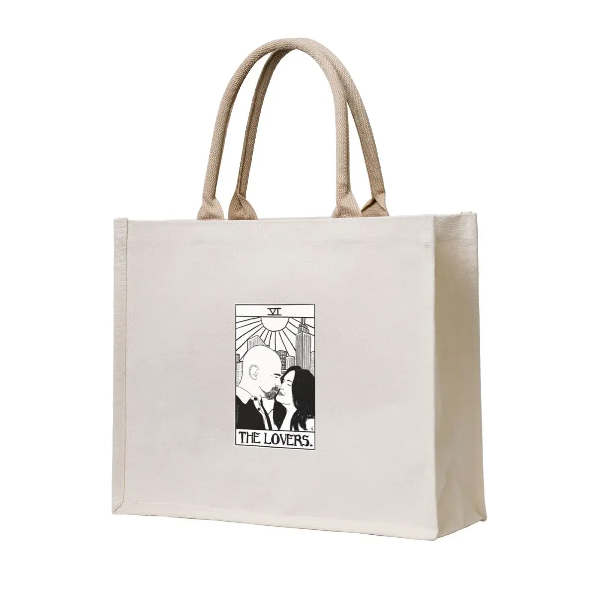 

eo lovers tarot card Tote Bag Shopper handbag large size bags tote bags men