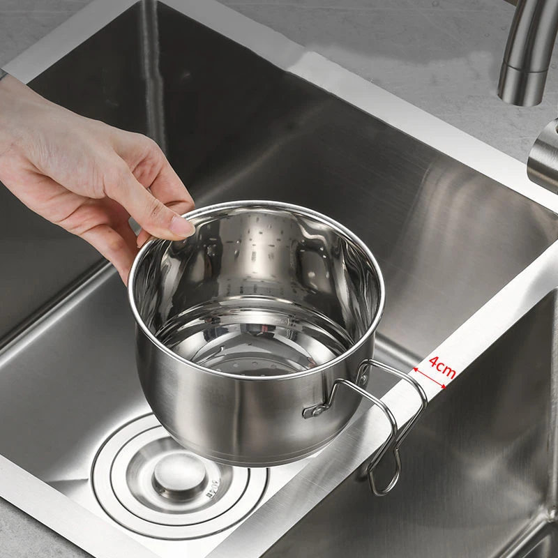 Hanging Stainless Steel Sink Garbage Filter Household Kitchen Sink Vegetable Basin Leftover Food Drain Basket