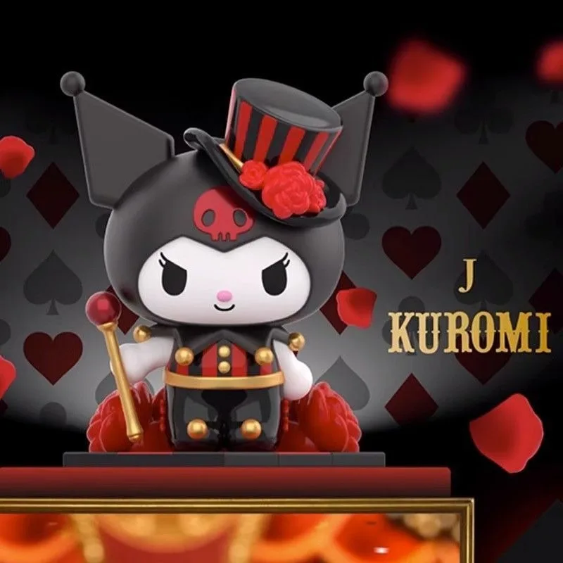 سانريو كورومي صندوق أعمى بوكر المملكة سلسلة صندوق الغموض البلاستيكية الكرتون مرحبا كيتي أنيمي دمية الأطفال الاطفال اللعب هدايا عيد الميلاد #5