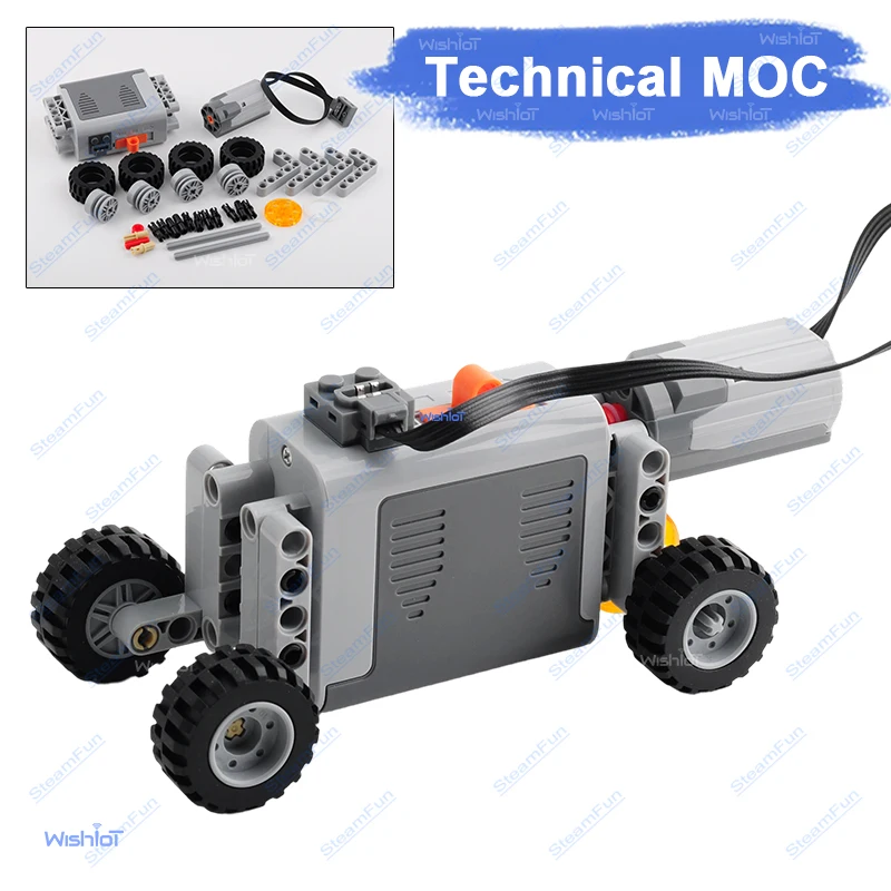 

8881 8883 Technical MOC AA Battery Box M Motor Power Functions Set Bricks Kit DIY Creative Vehicle Toy Component for legoeds