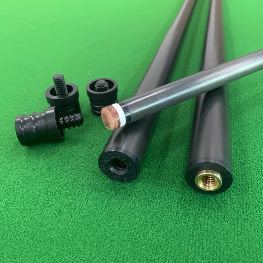 

Carbon Fiber Cue Shaft 100% Black Technology 1/2 Split Billiard Cue Stick Front Part Punch/Break Cue Juma Ferrule Snooker&Pool