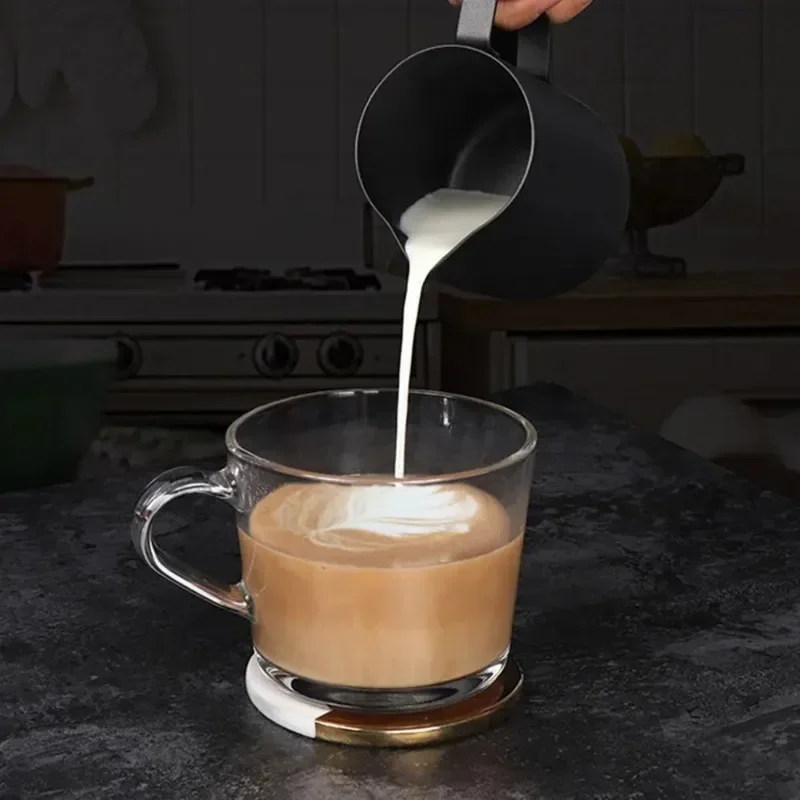 Non-stick Coating Stainless Steel Milk Frothing Pitcher Espresso Coffee Barista Craft Latte Cappuccino Cream Froth Jug Maker