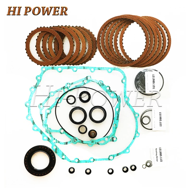 

Auto 01J O1J Transmission Clutch Overhaul Kit Friction Plate Oil Seal For Audi A4 A6 B7 C5 CVT Gearbox Disc Repair Kit gaskets
