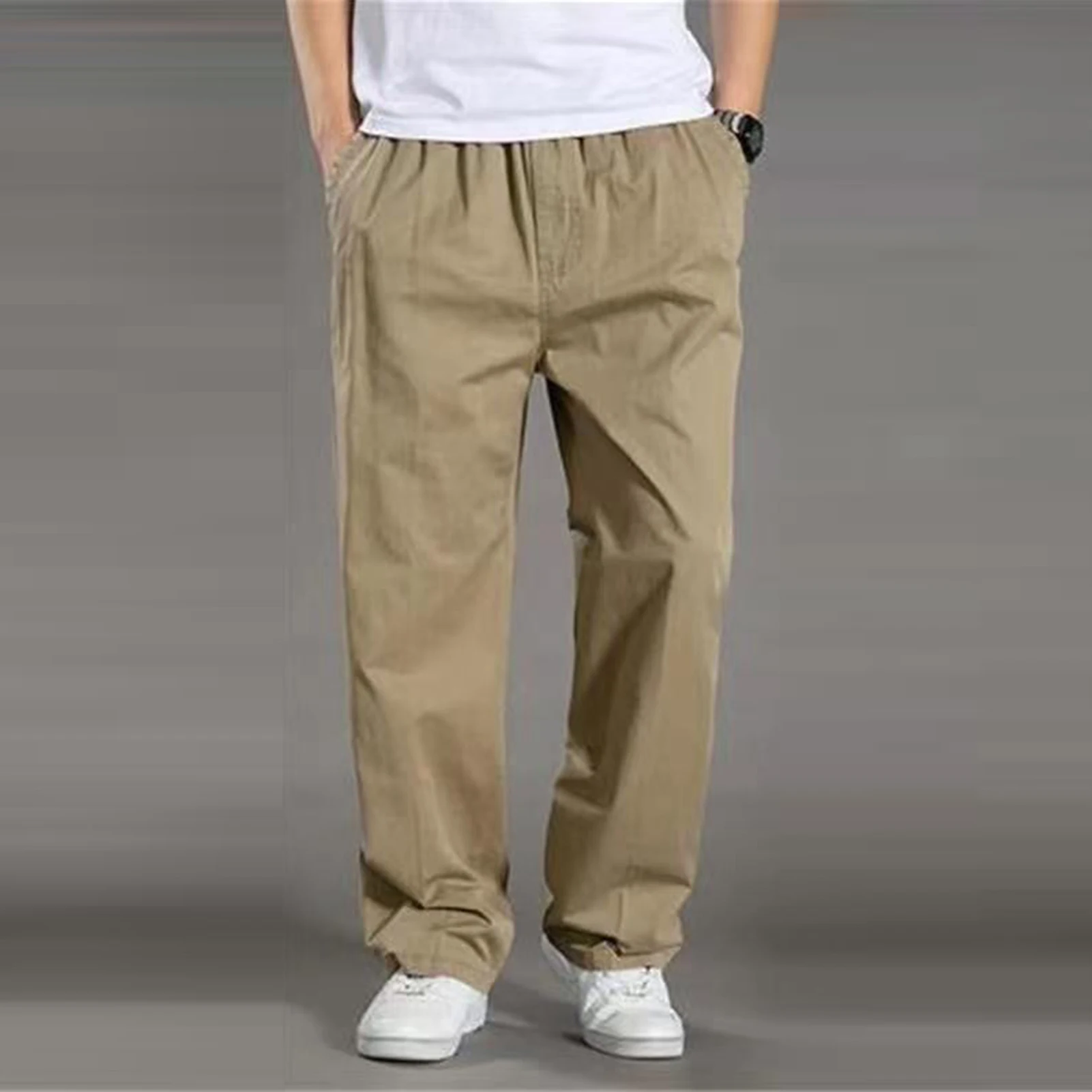 Cotton Men Sweatpants Sports Joggers Pant Tracksuit Jogging Trouser Plus Size 4xl Sportswear Wide Leg Cloth 2024 Spring