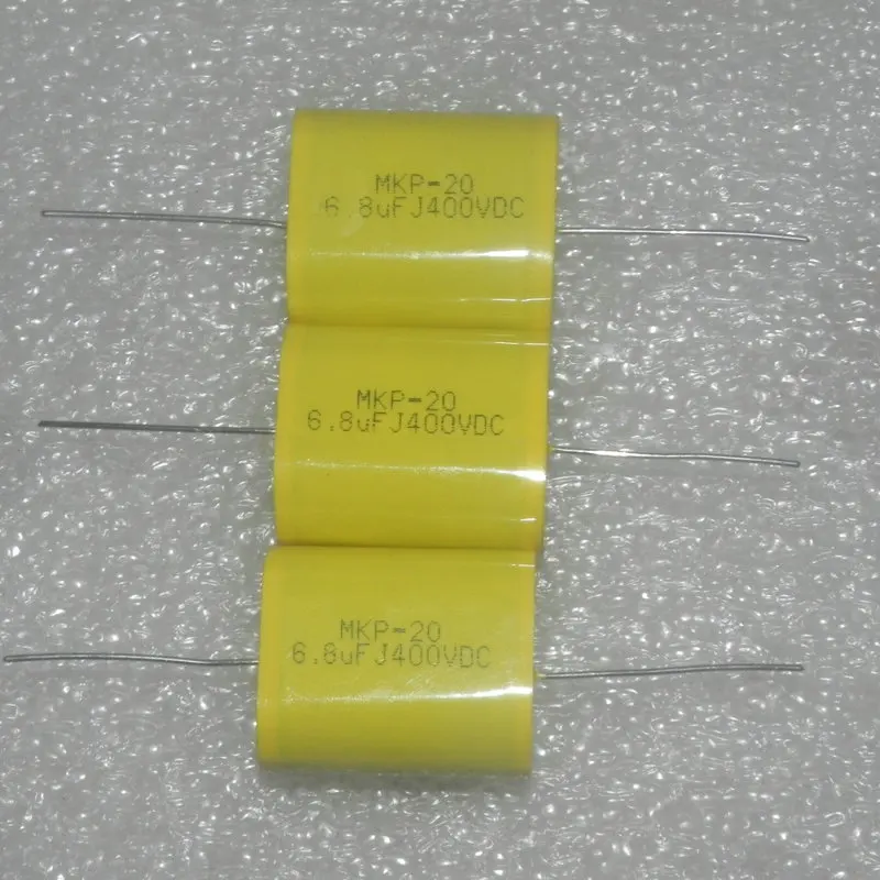 

10PCS/LOT CBB20 Copper Foot 400V 685J 6.8UF MKP20 Ultrasonic Sound Filtering Audio Film Capacitor