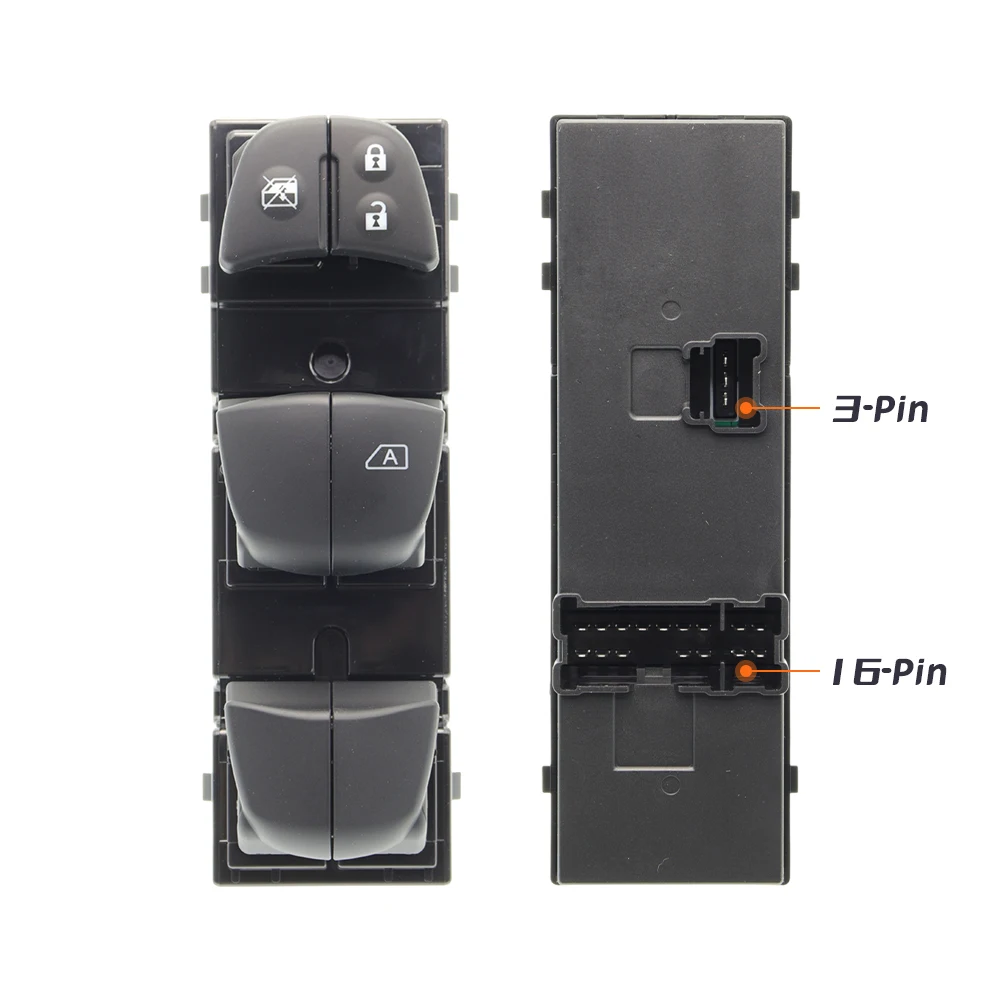 25401-4JG0A Electric Window Control Switch RHD For Nissan Navara D23 NP300 2.3TD 2019 - 2024 ﻿Car Accessories