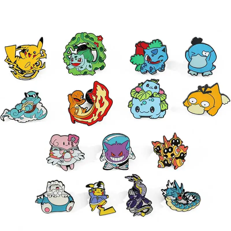 Japanese Anime Cartoon Pokemon Enamel Pin Pocket Monster Collect Badge Jewellery Backpack Accessories Lapel Brooch