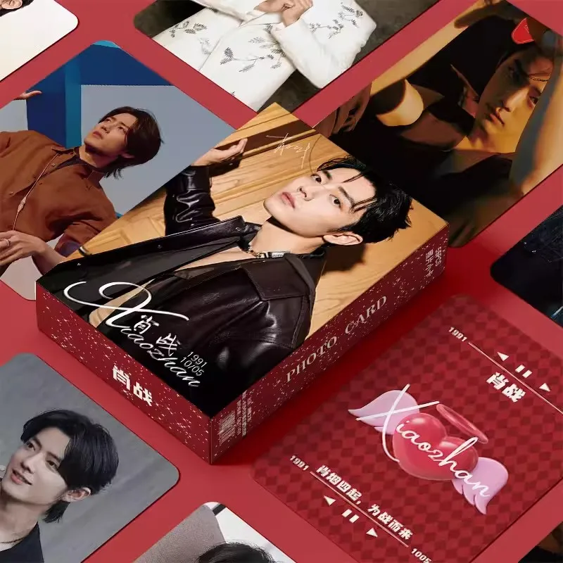 

55 шт. Wang Yibo, Xiao Zhan Star Figure Laser Lomo Card Set - Bo Jun Yi Xiao HD Photocard Идеальный подарок для фанатов
