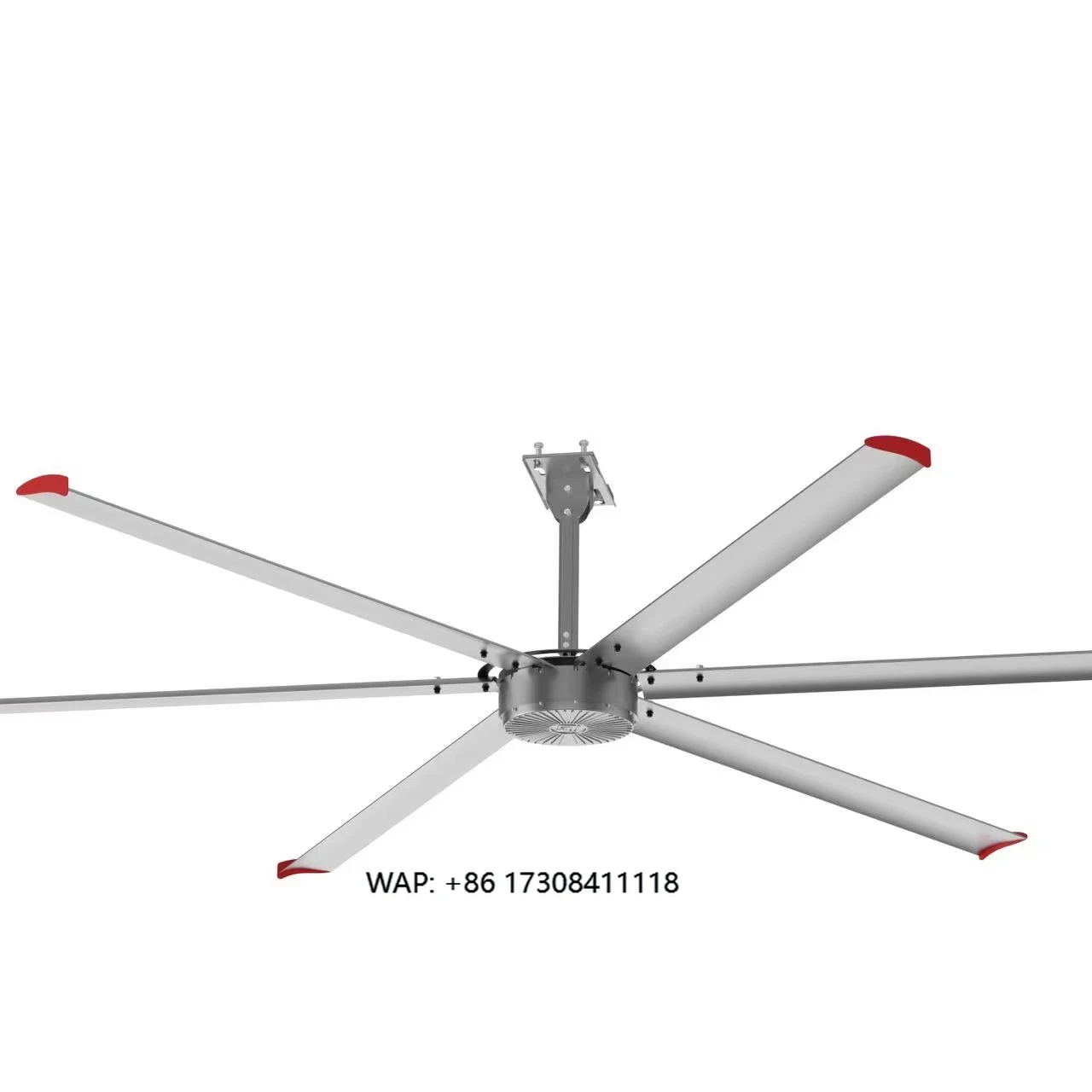 Hvls Fan 1.5kw 7.3m Industrial Axial Flow Ceiling Fan Large Capacity for Cooling in Gyms Shopping Malls Warehouses Factories