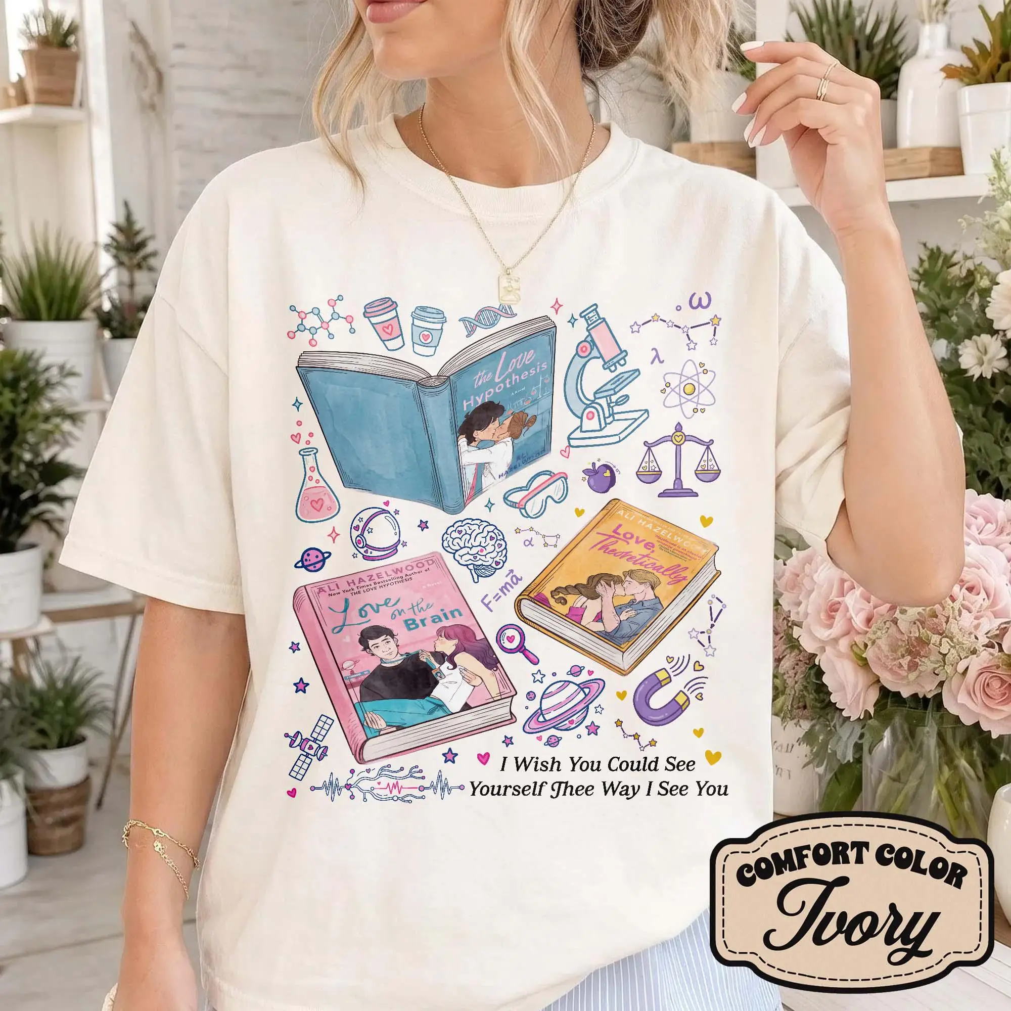 Love Hypothesis Book Shirt, Ali Hazelwood Bookish, Booktok Romance Reader Tee, Stem Book Lover Gift, Carlsen Research Team Shirt