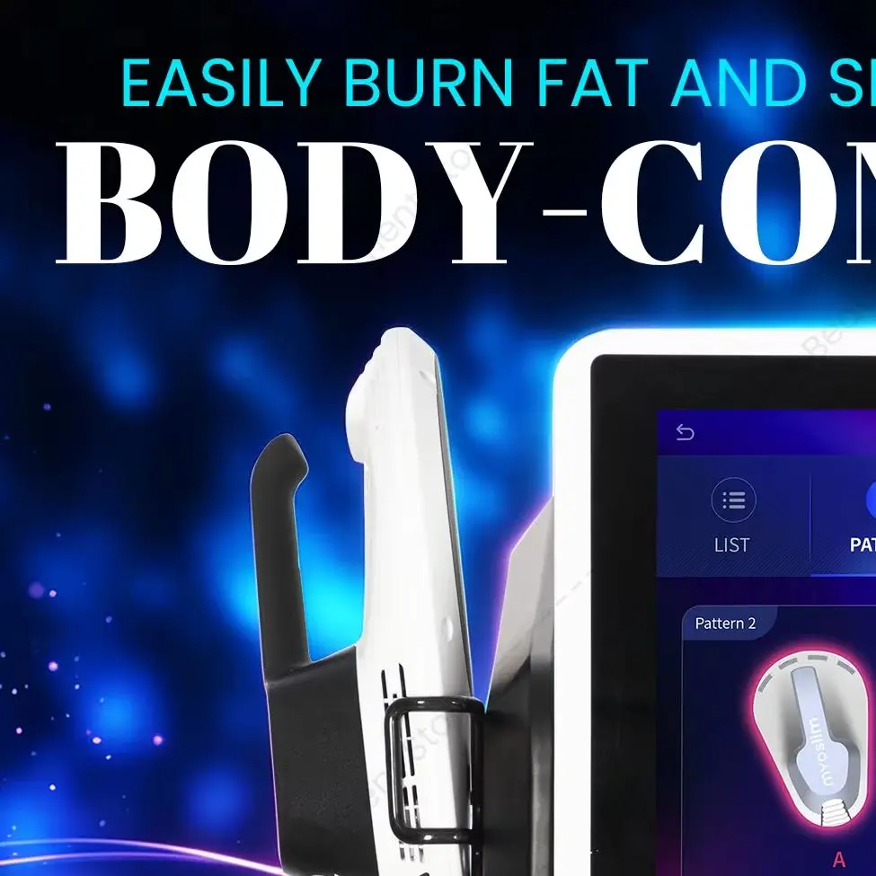 MYOslim HI‑EMT Body Sculpt Machine Dual Handles Muscle Building Fat Burning Buttock Lifting Pelvic Floor Repair Salon Device