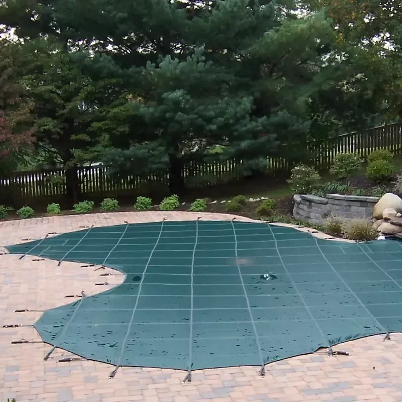 OEM Swimming Pool Cover Winter Pool Cover 18ft 16ft 14ft 12ft 10ft 8ft Safety Pool Season Covers with Super Load Bearing