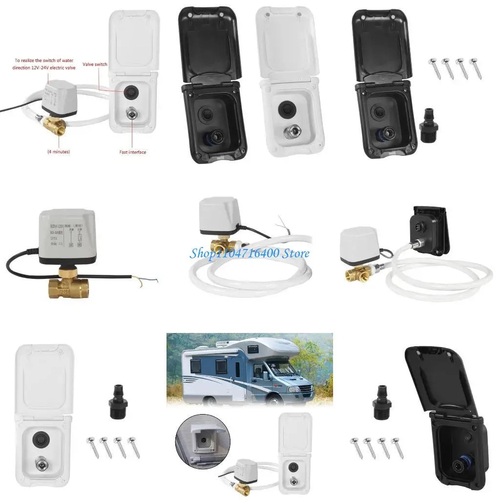 

y1gd Exterior Quick Sprayer with Hose Exterior Box Shower Box Caravans Motorhome RVs Water Inlet Hatches