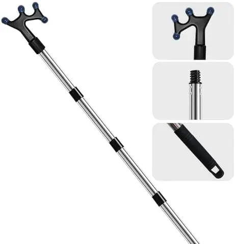 

Регулируемый лодочный крюк из нержавеющей стали длиной 3-12 футов с резиновым наконечником – прочный, устойчивый к царапинам, для причаливания и плавания на лодках