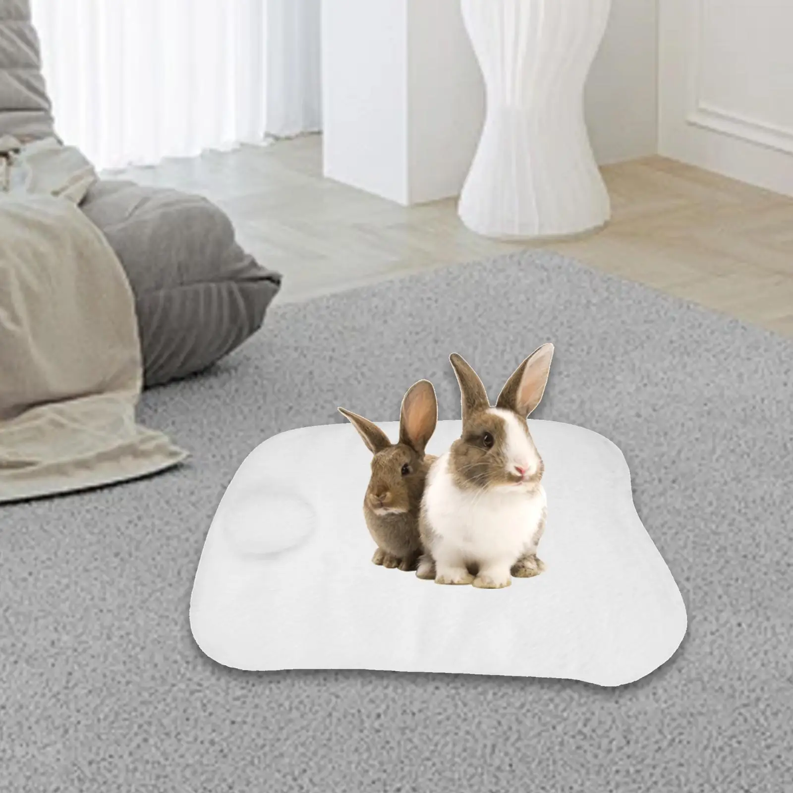 Cama de conejo, alfombrilla para perrera, cama para perros y gatos, alfombrilla de invierno cálida y suave y acogedora para hurón, Animal PEQUEÑO, conejito, Chinchilla, conejillo de indias