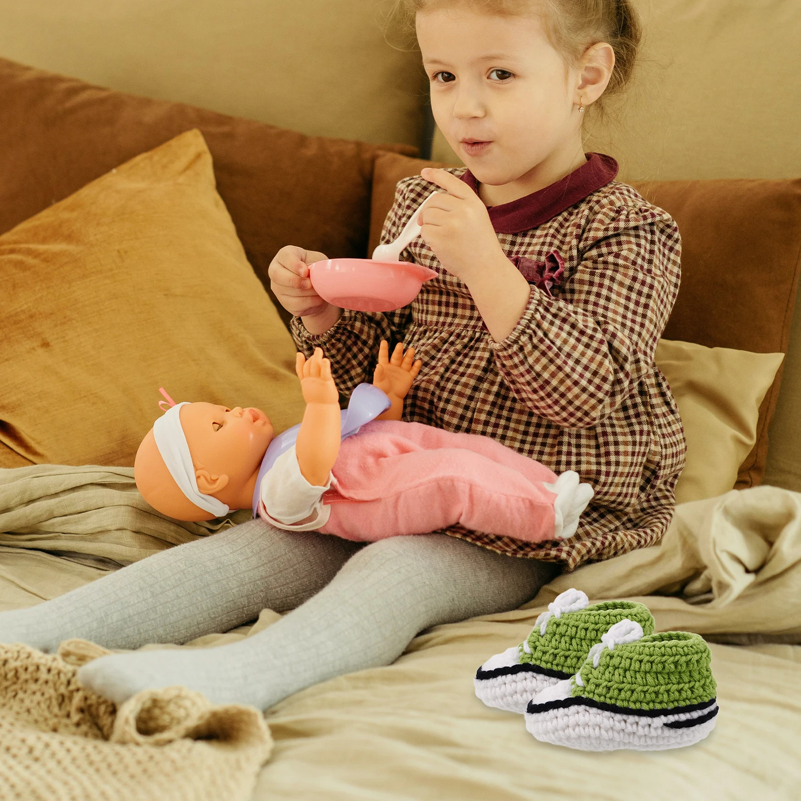 

Adorable Shoes Soft Knitted Booties Infants Fall Spring Baby Footwear